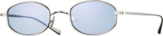 Eyevan 7285 Thompson S-LT.BLU3 Mens Sunglasses Silver Size 47