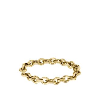 BOSS Gold-tone bracelet with petal-shaped links