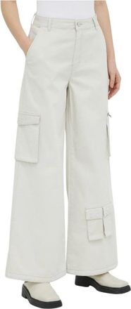 Gestuz Wide Jeans - Dames - Loose Fit Jeans - Wit - S - Denim - Jeans
