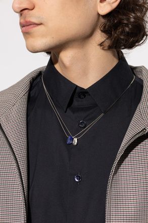 Isabel Marant Necklace With Stone, Mens, Silver