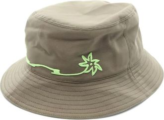 Dior x Travis Scott Jack embroidered bucket hat - men - Cotton/Rayon - One Size - Green
