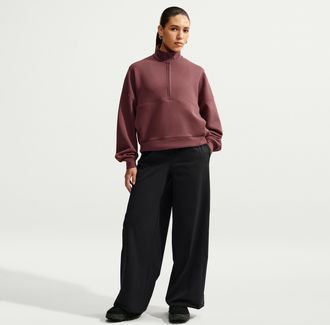Nike Womens 24.7 PerfectStretch Dri-FIT Mid-Rise Wide-Leg Pants in Black | IX7303-010