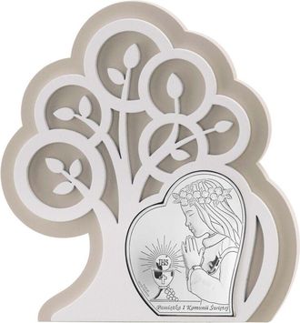 OEM Cuadro Santa Comuni&oacute;n, Recuerdo De Primera Comuni&oacute;n En Plata Con Grabado Tama&ntilde;o: 14x15,5 Cm Sku: Vl81400s/1l