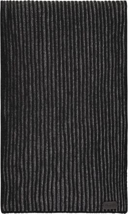 Moorer Hobart Ribgebreide Sjaal - Heren - Wintersjaals - Zwart - ONE Size - Wol - Accessoires