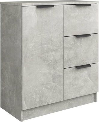 vidaXL Sideboard Concrete Grey Engineered Wood Vidaxl