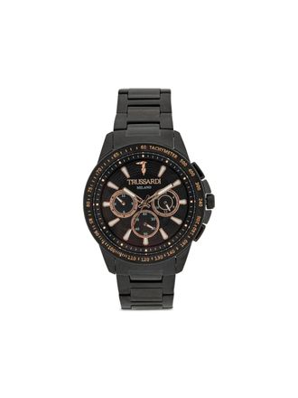 Trussardi T-Hawk 44mm - men - stainless steel/Mineral Glass - One Size - Black