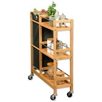 OEM Estanter&iacute;a De Cocina Estrecha M&oacute;vil Con Cesta