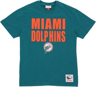 Mitchell & Ness Hombre, Camisetas, Verde, Talla: M