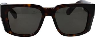 Philipp Plein Stijlvolle zonnebril voor een meesterlijke look - Dames - Zonnebrillen - Bruin - 54 MM - Polyester - Accessoires
