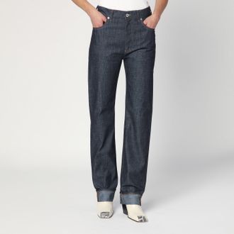 Bottega Veneta Jeans con risvolto blu indaco