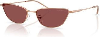 Emporio Armani Cat-eye Zonnebril - unisex - Zonnebrillen - Geel - 55 MM - Accessoires