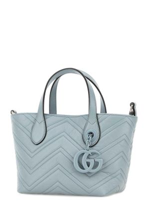 Gucci Womens Pastel Light Blue Leather Small Gg Marmont Handbag Articblartbartb Borse A Mano Bag