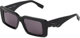 Karl Lagerfeld Kl 6180S 001 Zonnebrillen - Dames - Zonnebrillen - Zwart - 53 MM - Accessoires