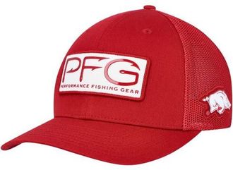 Columbia Mens Columbia Cardinal Arkansas Razorbacks PFG Hooks Flex Hat at Nordstrom, Size Small/medium