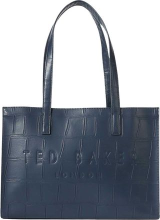 Ted Baker Croccel Croc Effect Icon Bag Navy Dark Blue
