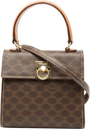 Celine Pre-owned Celine Mini Macadam Coated Canvas Top Handle Bag Ladies B7II7QIKAREK3CQ7