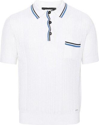 Dsquared2 White Cotton Polo Shirt