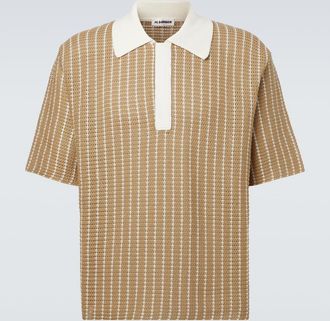 Jil Sander Knitted cotton polo shirt
