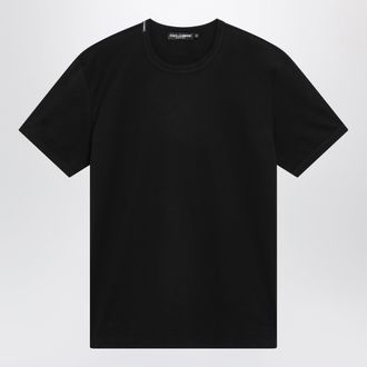 Dolce & Gabbana T-shirt nera in jersey di cotone