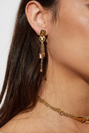 Chlo&eacute; Long Earrings, Womens, Gold
