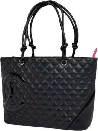 Chanel Pre-owned Tote Bags, female, Black, Size: ONE SIZE Pre-owned Vintage Shoulder Tote