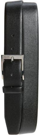 BOSS Clo Grained Leather Belt in Black at Nordstrom Rack, Size 38