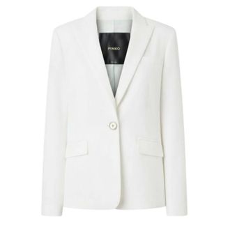 Pinko Jacket in linen blend - female - PINKO - Blazers - White - M - Jackets