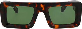 Off-white Stijlvolle Leonardo Zonnebril voor de Zomer - unisex - Zonnebrillen - Bruin - 51 MM - Accessoires