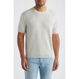 Madewell Cotton Crewneck Sweater T-Shirt in Heather Pewter at Nordstrom, Size Xx-Large