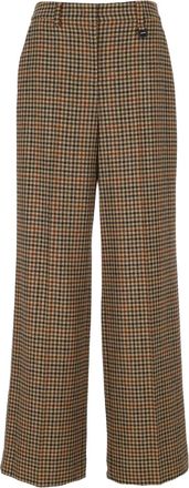 Lorena Antoniazzi Pantaloni a quadri - Marrone