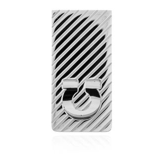 Ferragamo Wallets & Cardholders, male, Gray, Size: ONE SIZE Palladio Money Clip