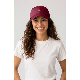 Dalix Pretzel Dad Cap in Maroon at Nordstrom