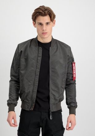 Alpha Industries Regen- und Matschjacke ALPHA INDUSTRIES MA-1 LW AOP Rainbow Ref., Herren, Gr. M, grau (grauschwarz), Obermaterial: 100% Nylon, Futter: 100% Nylon, Jac
