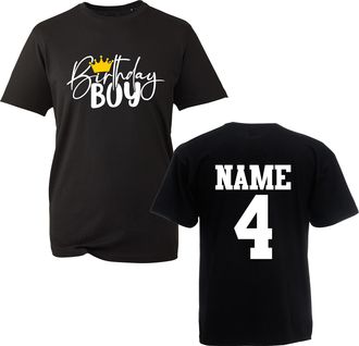 Generic Personalised Your Name & Age Birthday Boy T-Shirt, Funny Happy Birthday Outfit Gift Kids Top (Black, 12 Years)