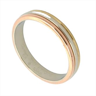 Cartier Louis Cartier Yellow Gold (18K) Pink Gold (18K) White Gold (18K) Band Ring (Pre-Owned)