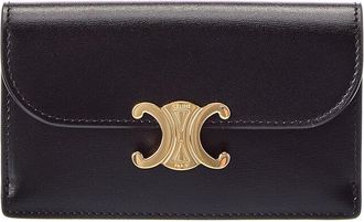Celine Celine Triomphe Long Leather Card Holder