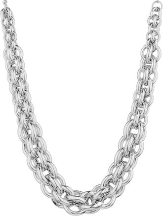 Federica Tosi Silver Christy 925 Silver Plated Bronze Metal Necklace