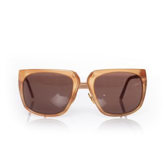 Versace Brown zonnebril met metalen details