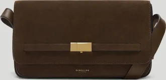 DeMellier The New York Crossbody in Mocha Suede Leather Crossbody bag