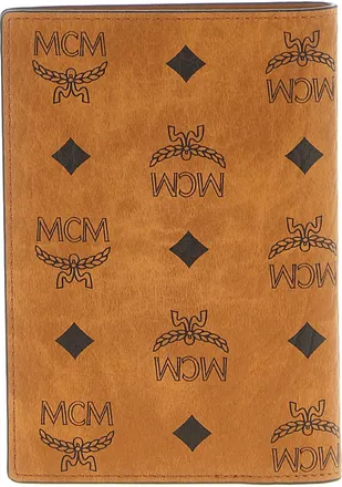 MCM Ottomar Passport Holder - Cognac