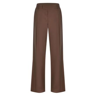Federica Tosi Wide Trousers, female, Brown, Size: S Wide Trousers