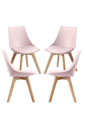 Regalos Miguel Packs Sillas Comedor - Pack 4 Sillas Blok - Rosa