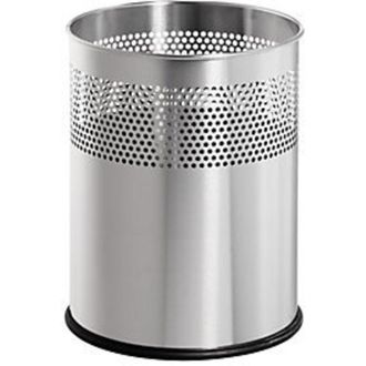 Helit Helit - Cesta De Papel 15l H321x&oslash;255mm Redonda Va Plata