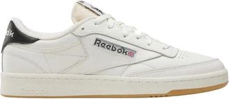 Reebok Vintage Sneakers Krijt- Zwart Gum-40 - Heren - Tennisschoenen - Wit - 41 EU - Leer - Fitness