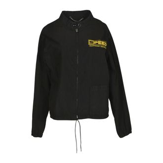 Maison Margiela Light Jackets, male, Black, Size: XL Vintage-style sportswear jacket
