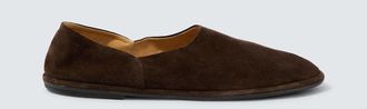 The Row Canal suede slip-on shoes