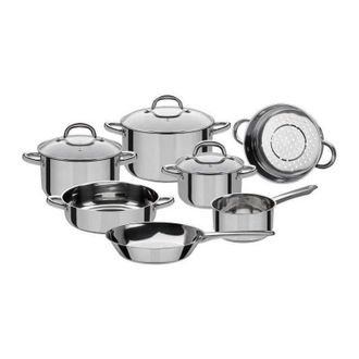GSW Batterie De Casseroles En Acier Inoxydable Montr&eacute;al - 10 Pieces