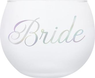 Creative Brands Bride Roly Poly Stemless Glass in White at Nordstrom Rack