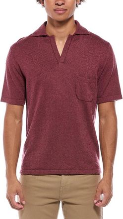 Isaia Silk & Cashmere-Blend Polo Sweater