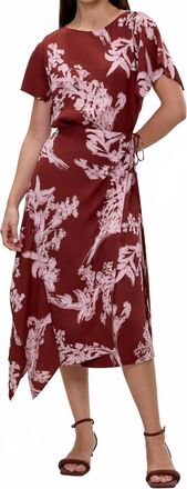 Rebecca Taylor Ciara Wrap Dress In Aberdeen Combo